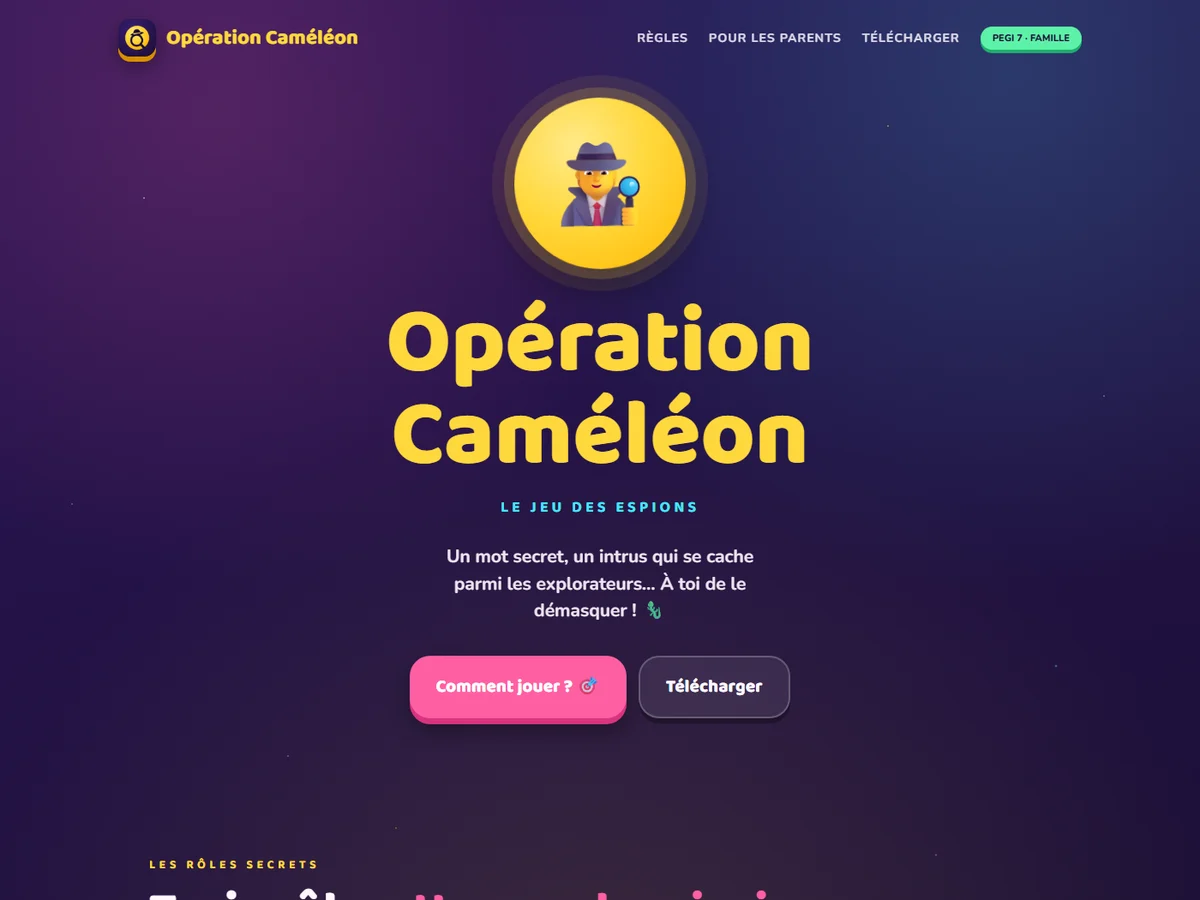 Aperçu de Opération Caméléon
